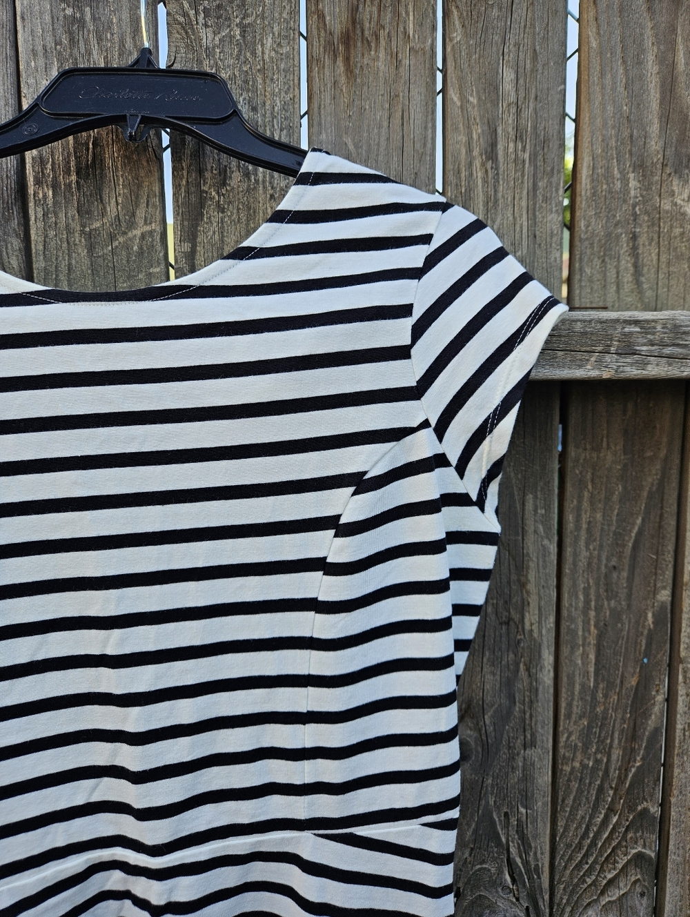 Old Navy Classic Black and White Striped Casual Dress Women's Size M - Picture 5 of 16